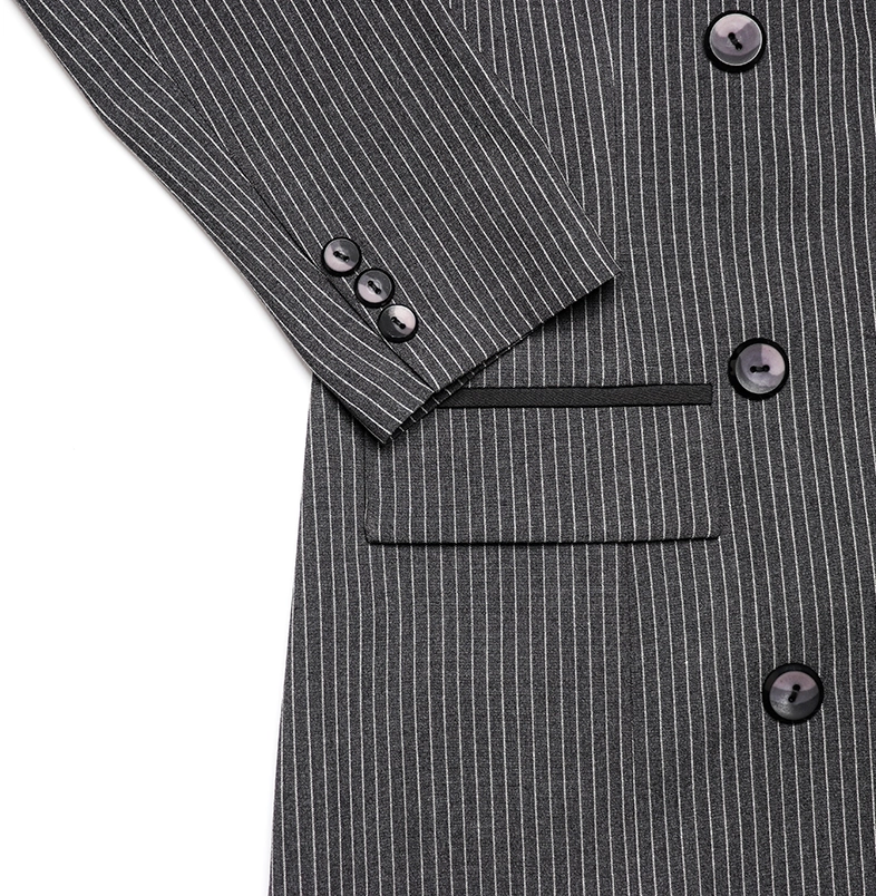 مانتو شلوار اداري زنانه ديپلمات شش دكمه رنگ مشکی كد 21014576 - Image 4