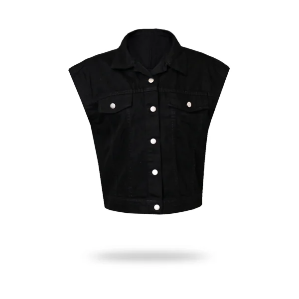 كت وست زنانه جین رنگ سیاه کد 0201080000000001