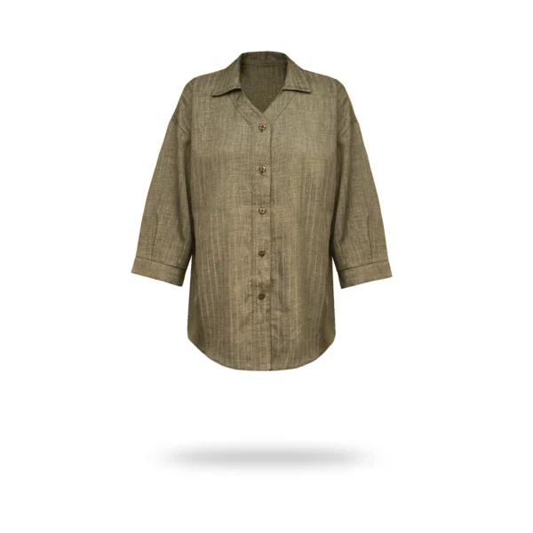 شوميز زنانه صوفيا رنگ نسکافه ای كد 0201070000014758